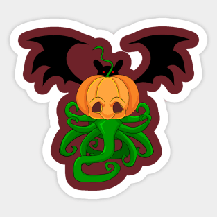 Pumpkin Cthulhu Sticker